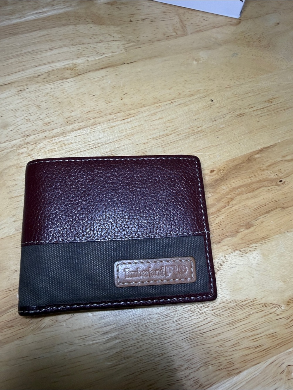 Timberland orange and brown Bi-Fold Wallet with Brown Logo Patch